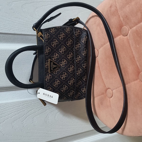 Guess Cordelia Logo Mini Satchel Crossbody NWT - Picture 4 of 9